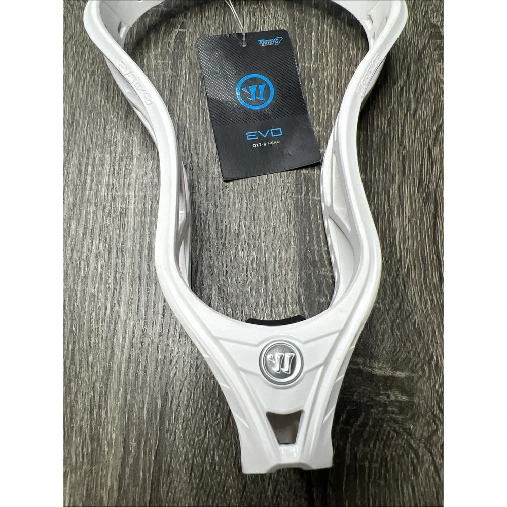 New! Warrior EVO QX2-O Unstrung Offense Lacrosse Head White Plastic NWT